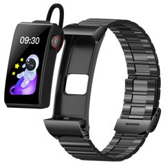  Đồng hồ thông minh M6 Steel Band Black – Màn hình 1,5 inch, Tai nghe tháo rời, IP68 