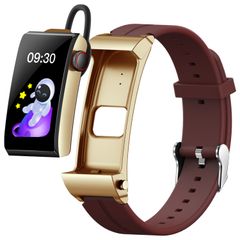  Đồng hồ thông minh M6 Silicone Band Red – Màn hình 1,5 inch, Tai nghe tháo rời, IP68 