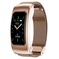  K60 Steel Band (Rose Gold) – Smartwatch sang trọng, Tai nghe không dây tích hợp 
