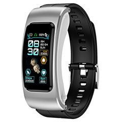  K60 Silicone Band (Black Silver) – Smartwatch thể thao, Tai nghe rời thông minh 