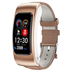  K60 Leather Band (Brown) – Smartwatch thời trang, hỗ trợ nghe gọi Bluetooth 