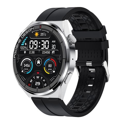PG3 Pro Silver – Đồng hồ thông minh màn hình TFT 1.41 inch, Bluetooth & NFC