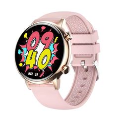  Đồng hồ thông minh HK39 Silicone Strap Pink  – Màn hình 1,1 inch, Bluetooth, IP68, thép không gỉ 