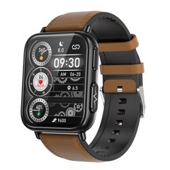  TK10 1.91 Inch Bluetooth Call Brown – Đồng hồ thông minh AI chẩn đoán y tế, theo dõi sức khỏe toàn diện 
