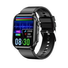  TK12 Silicone Band Black – Đồng hồ thông minh 1,96 inch 