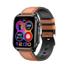  TK12 Leather Band Brown – Đồng hồ thông minh 1,96 inch 