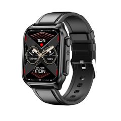  TK12 Leather Band Black – Đồng hồ thông minh 1,96 inch 