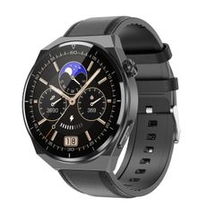  Leather Band Black – TK20 Đồng hồ thông minh 1,39 inch IP68 