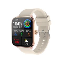  Đồng hồ thông minh T20 Beige - 1.96 inch IP67, Bluetooth 5.2, Gọi thoại kép 