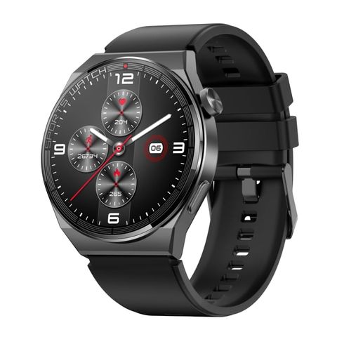 Đồng hồ thông minh KT62 Silicone Strap Black – Sang trọng và công nghệ trong một thiết kế tròn hoàn hảo