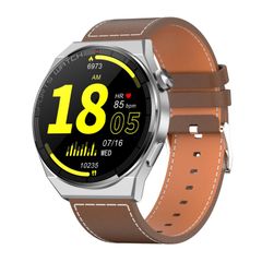  Đồng hồ thông minh KT62  Leather Strap Silver – Sang trọng và công nghệ trong một thiết kế tròn hoàn hảo 