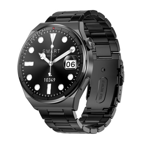 Đồng hồ thông minh KT62  Steel Strap Black – Sang trọng và công nghệ trong một thiết kế tròn hoàn hảo