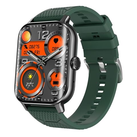 Đồng hồ thông minh F12 Green – Màn hình cong 2,02 inch, cuộc gọi thoại, IP67