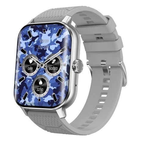 Đồng hồ thông minh F12 Grey – Màn hình cong 2,02 inch, cuộc gọi thoại, IP67