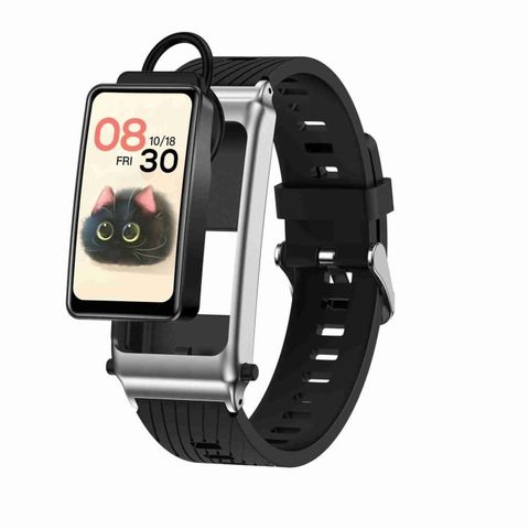 K80 Silicone Band (Silver) – Smartwatch đa năng, tai nghe rời, chống nước IP67