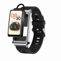  K80 Silicone Band (Silver) – Smartwatch đa năng, tai nghe rời, chống nước IP67 