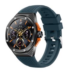  Đồng hồ thông minh màn hình tròn HT8 Blue - 1.46 inch, Bluetooth 5.0, hỗ trợ hơn 100 chế độ thể thao & Alipay 