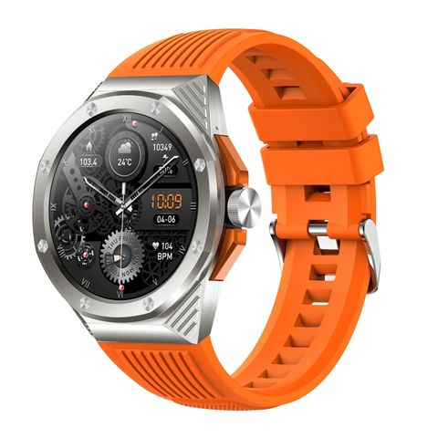 Đồng hồ thông minh màn hình tròn HT8 Orange - 1.46 inch, Bluetooth 5.0, hỗ trợ hơn 100 chế độ thể thao & Alipay