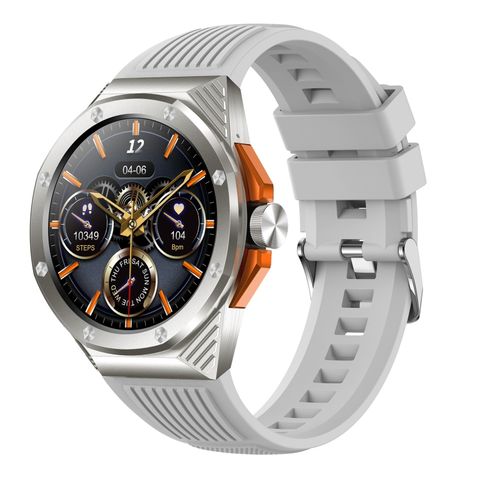 Đồng hồ thông minh màn hình tròn HT8 White - 1.46 inch, Bluetooth 5.0, hỗ trợ hơn 100 chế độ thể thao & Alipay