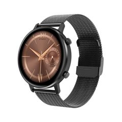  DT96 Smart Watch Black Steel – Màn hình tròn 1.3 inch, IP68, Theo dõi sức khỏe 