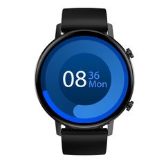  DT96 Smart Watch Black Silicone – Màn hình tròn 1.3 inch, IP68, Theo dõi sức khỏe 
