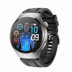  Đồng hồ gọi thông minh MT200 Màu Bạc 1.43 inch AMOLED IP67, Hỗ trợ ECG/Nhiệt độ cơ thể/Đường huyết 