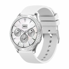  AK53 Silicone Strap White IP67 BT5.2 1.32 inch - Smartwatch hỗ trợ cuộc gọi 