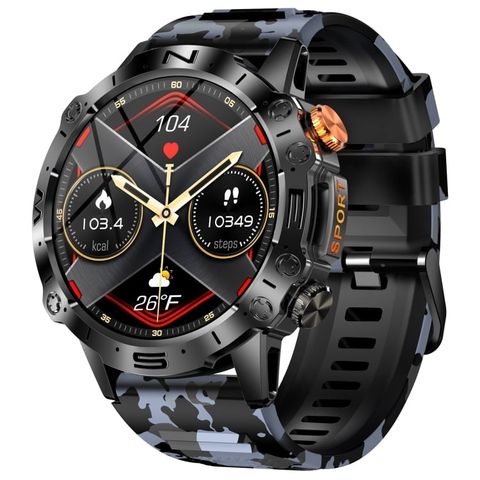 Đồng hồ thông minh K59  Black 1.43 inch IP67 – Gọi thoại, giấc ngủ & sức khỏe