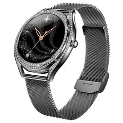  Đồng hồ thông minh V66 Màu Đen dây thép – Màn hình 1.28 inch, theo dõi nhịp tim và giấc ngủ 