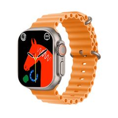  Vòng đeo tay thông minh S800 Ultra Max Orange - Đồng hồ thông minh dây silicon 1,5 inch 