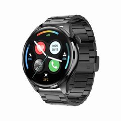  TM05 Pro Steel Band Black – Đồng hồ thông minh 1.46 inch, dây thép sang trọng, gọi Bluetooth & đo sức khỏe toàn diện 