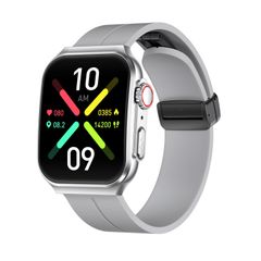  Đồng hồ thông minh NX15 Grey – Màn hình 1,96”, Gọi Bluetooth, Đo nhịp tim & Oxy máu 