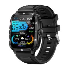  KT71 Smartwatch Blue – Đồng hồ thông minh màn hình vuông 1,96 inch, hỗ trợ cuộc gọi Bluetooth & theo dõi sức khỏe toàn diện 