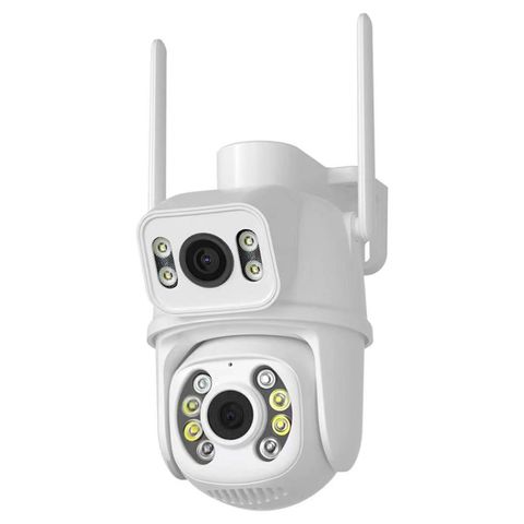 QX95 – Camera kép WiFi 6MP, AI nhận diện & giọng nói hai chiều, phích cắm US