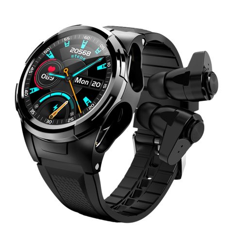 Đồng hồ thông minh S201 Black – Bluetooth 4.2, Tai nghe TWS, Theo dõi sức khỏe