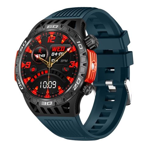 HT22 Màu Xanh Dương – Đồng hồ thể thao thông minh 1.46 inch, hỗ trợ cuộc gọi Bluetooth, theo dõi sức khỏe