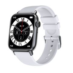 Đồng hồ QS08 PRO Màu Đen Trắng – Nhịp tim, huyết áp, oxy máu, giấc ngủ 