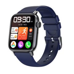  Đồng hồ QS08 PRO Màu Đen Xanh Dương – Nhịp tim, huyết áp, oxy máu, giấc ngủ 