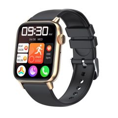  Đồng hồ QS08 PRO Màu Vàng Đen – Nhịp tim, huyết áp, oxy máu, giấc ngủ 