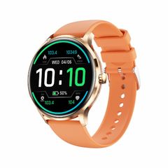  Đồng hồ QS80 Màu Cam – Bluetooth, nhịp tim, huyết áp, oxy máu 
