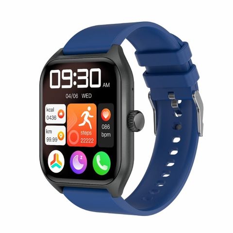 Đồng hồ QX05 Màu Xanh Dương – Bluetooth, nhịp tim, oxy máu, nhiệt độ