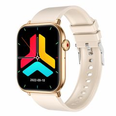  Đồng hồ QX9 Màu Be – Bluetooth, nhịp tim, huyết áp, oxy máu 