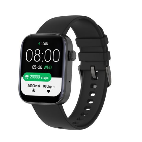 P43 1.8 inch Black – Đồng hồ thông minh Bluetooth, theo dõi nhịp tim, 123 chế độ thể thao