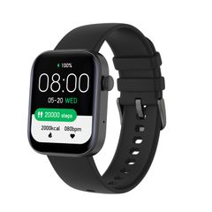  P43 1.8 inch Black – Đồng hồ thông minh Bluetooth, theo dõi nhịp tim, 123 chế độ thể thao 