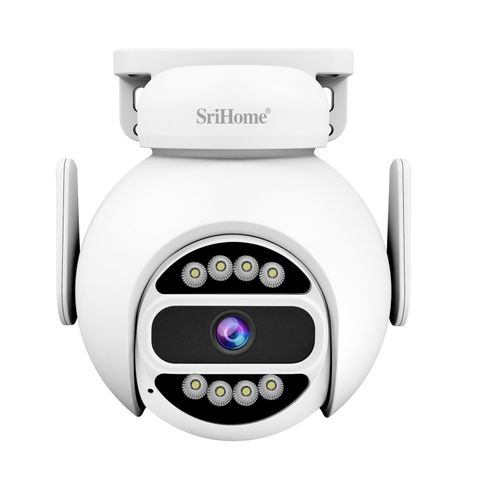 SriHome SH047 – Camera WiFi 4MP chống nước IP66, tầm nhìn đêm màu sắc HD