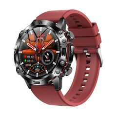  Đồng hồ thông minh ET482 Màu Đỏ silicon – Hỗ trợ gọi Bluetooth & ECG 