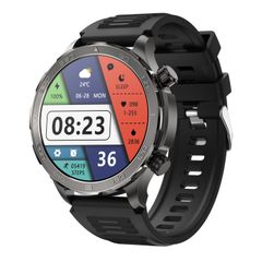 Đồng hồ thông minh DK67 1,53 inch Black – IP67, Bluetooth 5.0 & NFC, GPS 