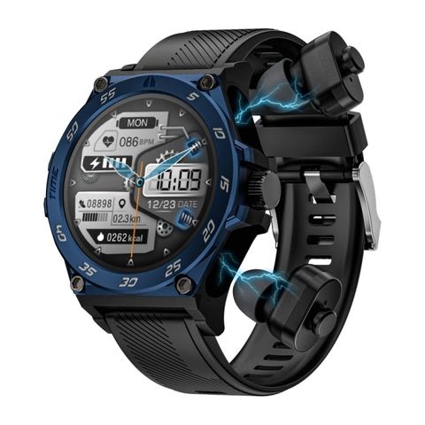 Đồng hồ LC18 Màu Xanh Dương – Bluetooth, nhịp tim, huyết áp, oxy máu