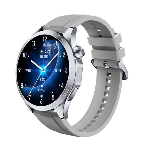 WS-26 Silicone Strap Silver – Đồng hồ thông minh thể thao 1,52 inch IP67 Hỗ trợ cuộc gọi Bluetooth