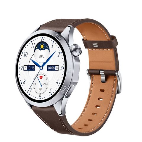 WS-26 Leather Strap Brown – Đồng hồ thông minh thể thao 1,52 inch IP67 Hỗ trợ cuộc gọi Bluetooth